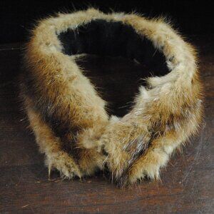 Vintage 1950s-60s Short Mink Fur Collar